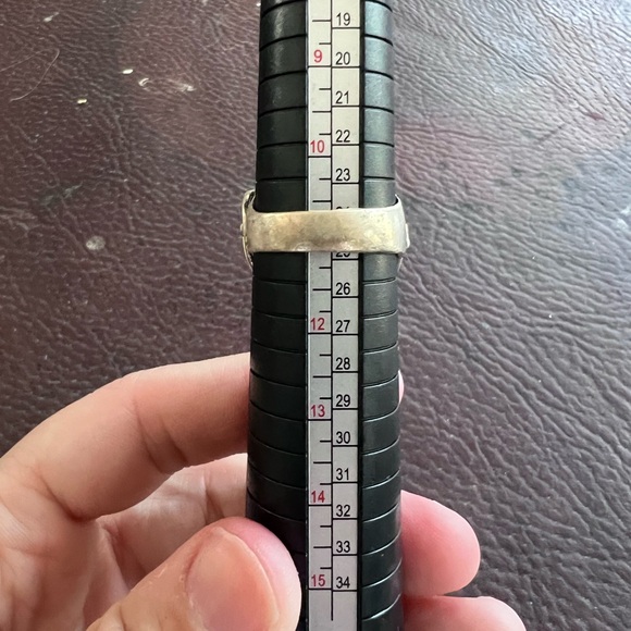 Silver and Turquoise Eagle Ring - Picture 5 of 7